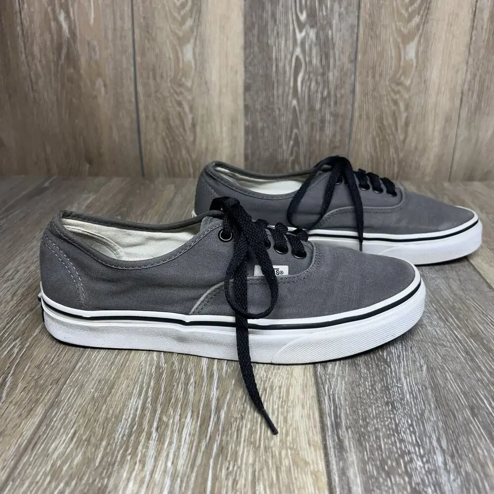 Vans US Size M 7 / W 8.5 Low Top Gray Lace Up Skateboard Sneaker Shoes